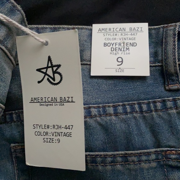 American Bazi Size 9/10 Boyfriend High Rise Jeans - Picture 4 of 5